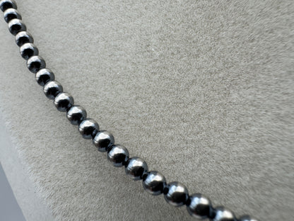 Golden Hill Turquoise and Sterling Silver Pearl Choker - West Spork Mercantile