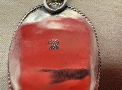 Cowboy Up- Sterling Silver Pendant with Sleeping Beauty Turquoise - West Spork Mercantile
