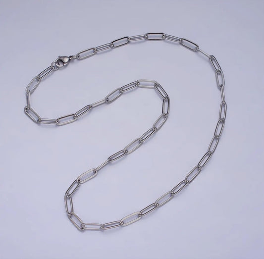 Dainty Goldplated Paperclip Link Necklace image 0