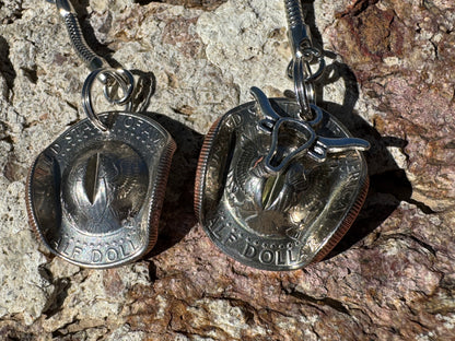 Half Dollar Cowboy Hat Keychain - West Spork Mercantile