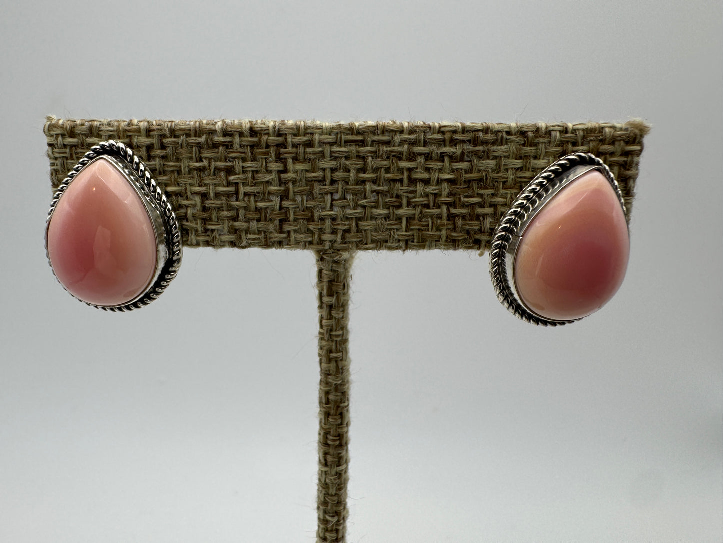 Pink conch studs - West Spork Mercantile