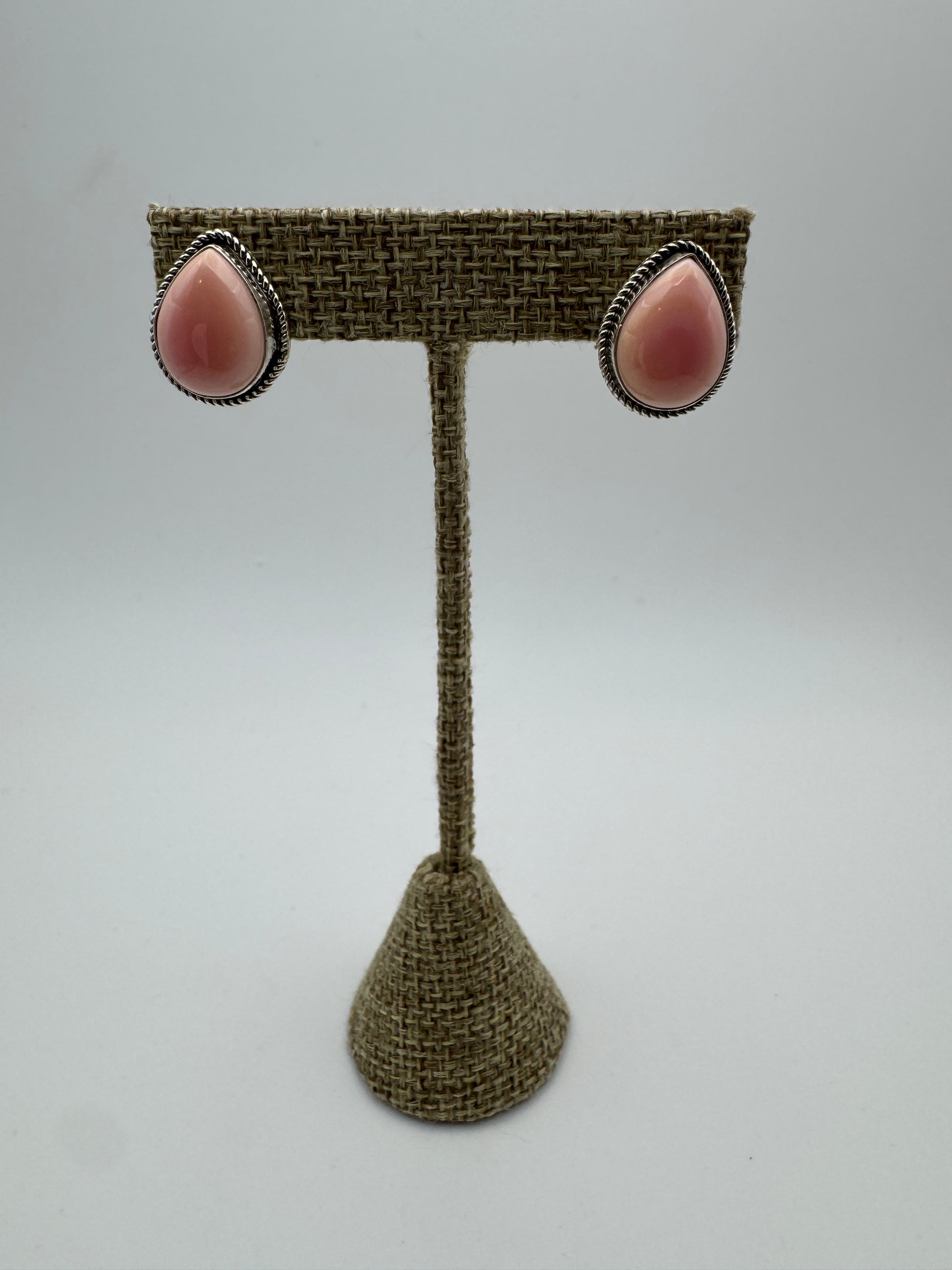 Pink conch studs - West Spork Mercantile