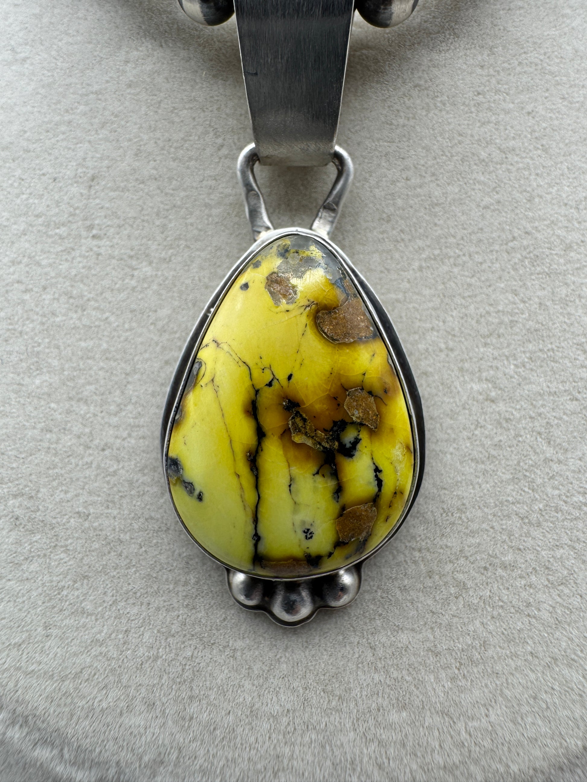 Palomino Variscite Sterling Pendant - West Spork Mercantile