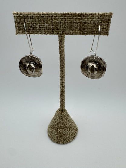 Buffalo Nickel Cowboy Hat Earrings - West Spork Mercantile