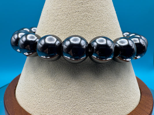 Hematite Stretch Bracelet - West Spork Mercantile