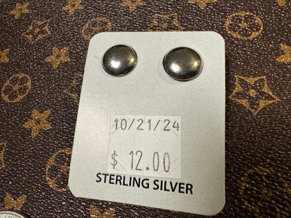 Simple Sterling Studs - West Spork Mercantile