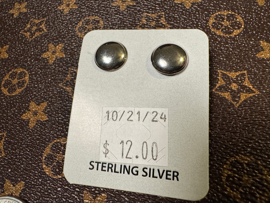 Simple Sterling Studs - West Spork Mercantile