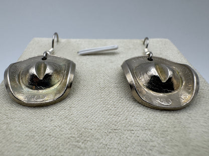 Buffalo Nickel Cowboy Hat Earrings - West Spork Mercantile