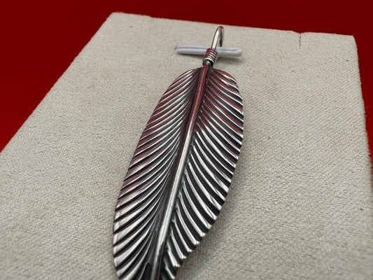 Sterling Silver Feather Pendant