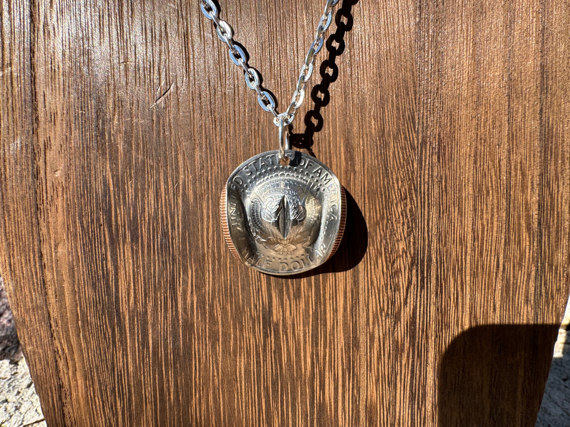 Half Dollar Cowboy Hat Pendant - West Spork Mercantile