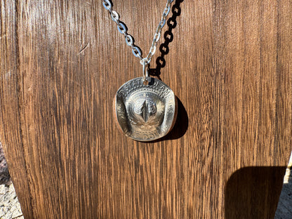 Half Dollar Cowboy Hat Pendant - West Spork Mercantile