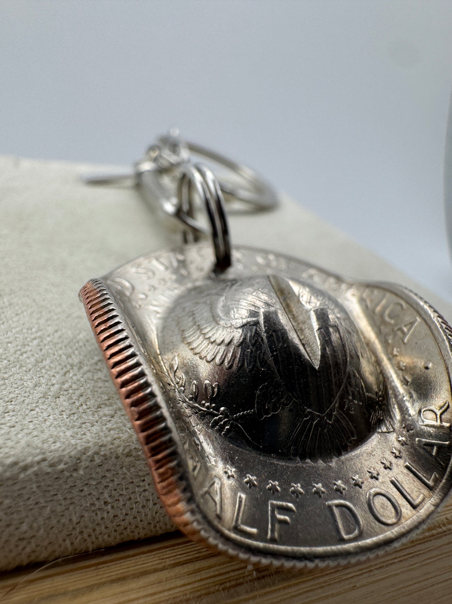 Half Dollar Cowboy Hat Keychain - West Spork Mercantile