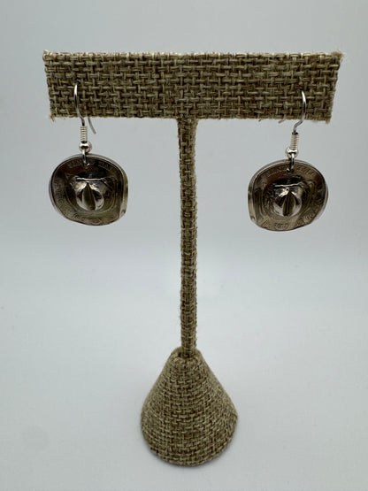 Buffalo Nickel Cowboy Hat Earrings - West Spork Mercantile