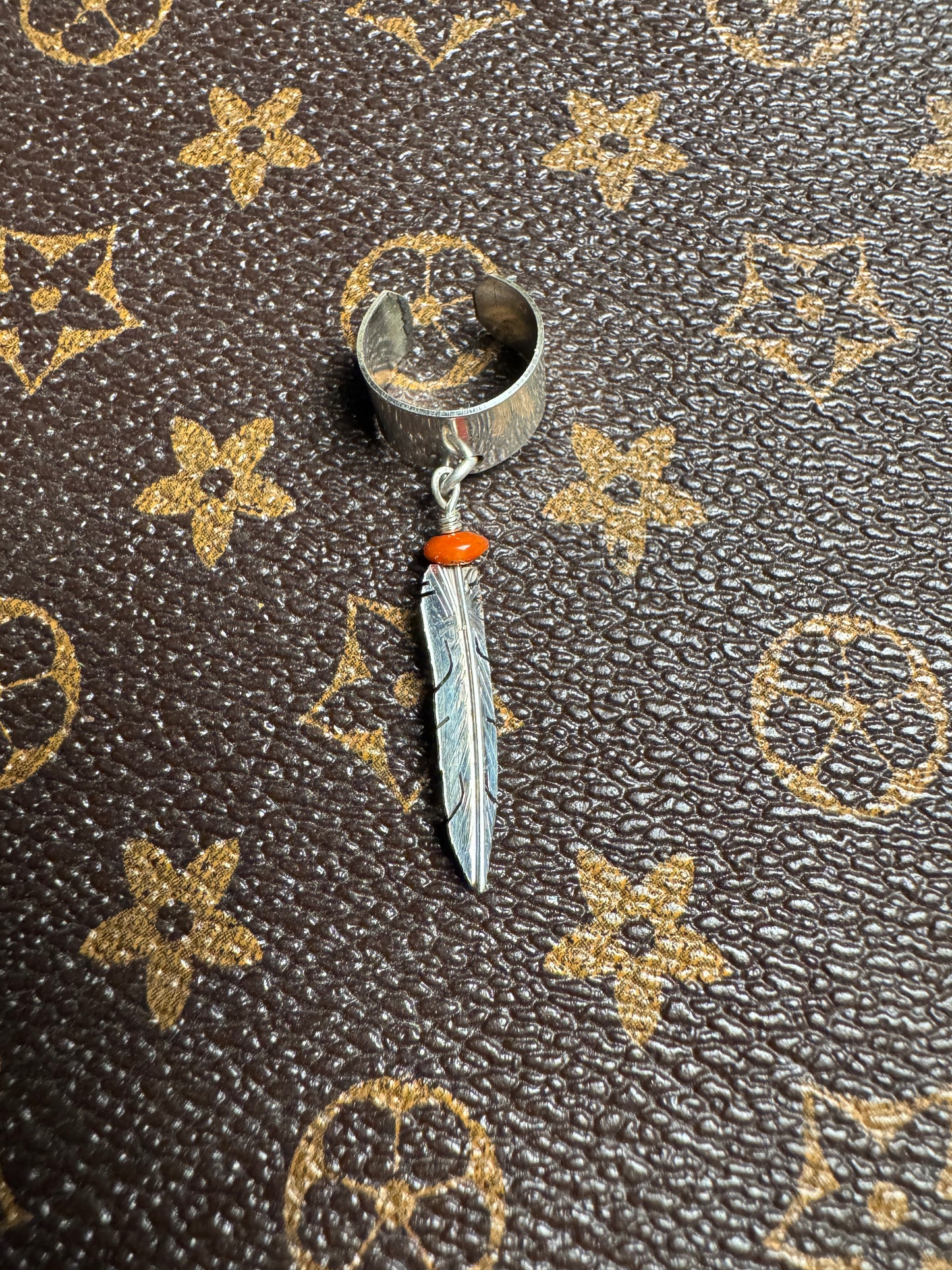 Feather Ear Cuff by Martin Arviso - West Spork Mercantile