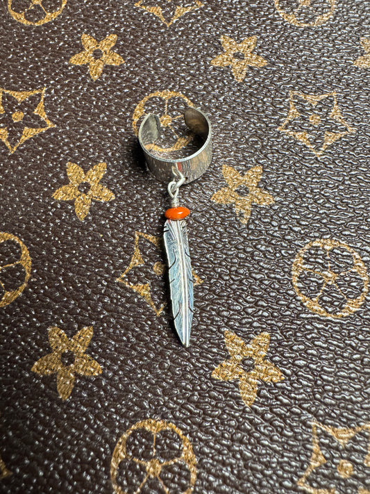 Feather Ear Cuff by Martin Arviso - West Spork Mercantile
