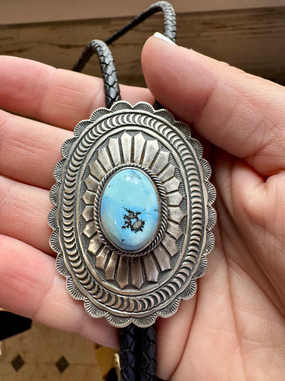 Golden Hill turquoise Bolo and Sterling silver - West Spork Mercantile