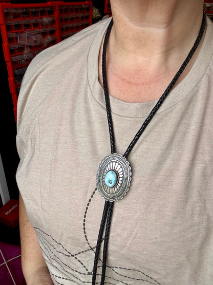 Golden Hill turquoise Bolo and Sterling silver - West Spork Mercantile