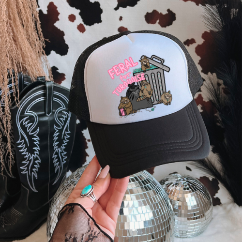 Feral for turquoise western trucker hat - West Spork Mercantile