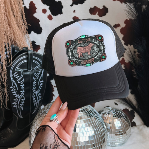 Can’t buy showmanship western trucker hat