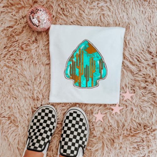 Turquoise arrow head  sublimation T-shirt