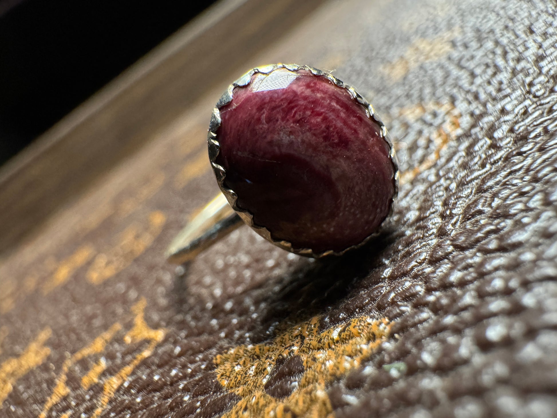 Simple Purple Spiny Oyster Ring - West Spork Mercantile
