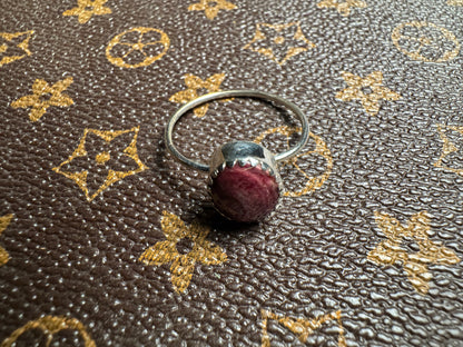Simple Purple Spiny Oyster Ring - West Spork Mercantile