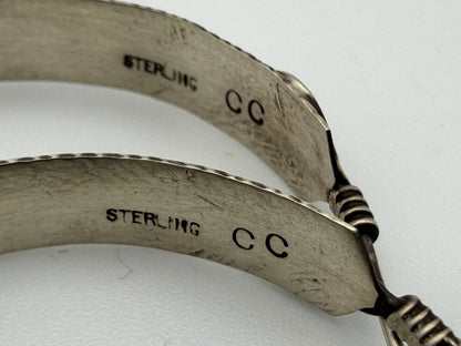 Chris Charley – Sterling Silver Feather Half-Hoop Earrings