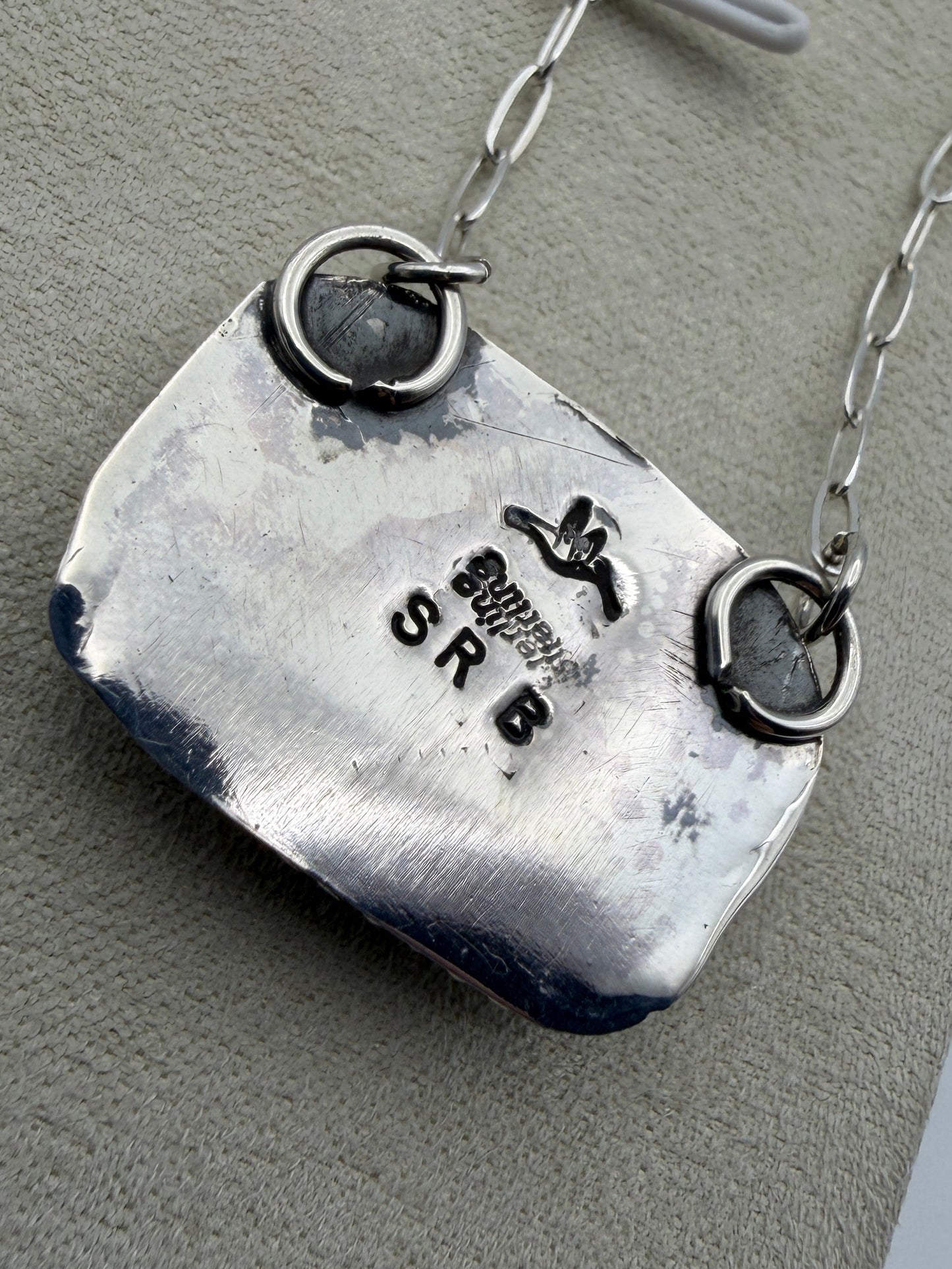 Shinay Begay – Spiny Oyster & Turquoise Inlay Necklace