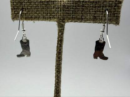 Lucille Platero – Sterling Silver + Turquoise Boot Earrings
