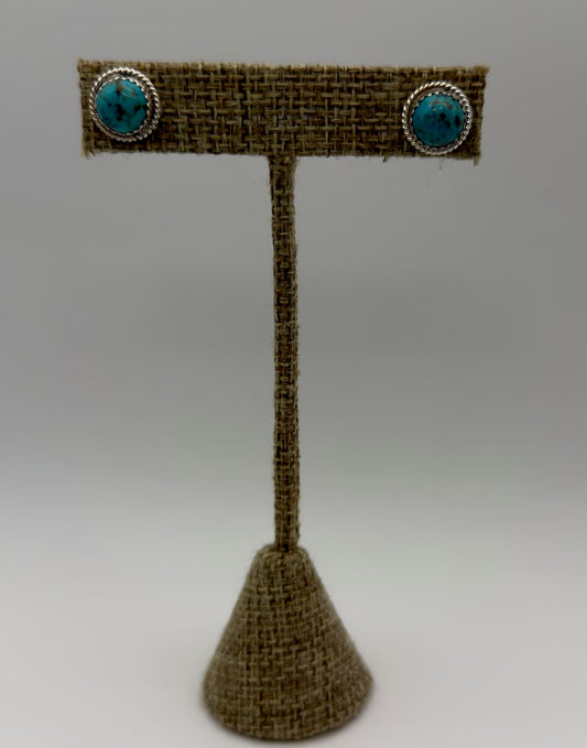 Esther White - Turquoise Sterling Studs