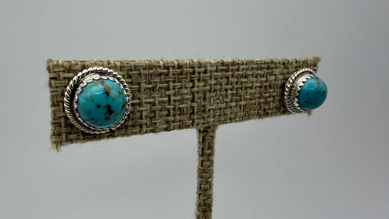 Esther White - Turquoise Sterling Studs