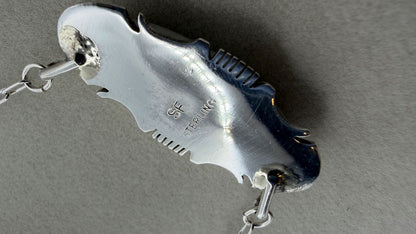 Navajo Made Kingman Turquoise Necklace — By Steve Francisco