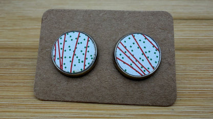 Peppermint Dot Studs