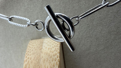 16” Stainless Steel Paperclip Chain Necklace