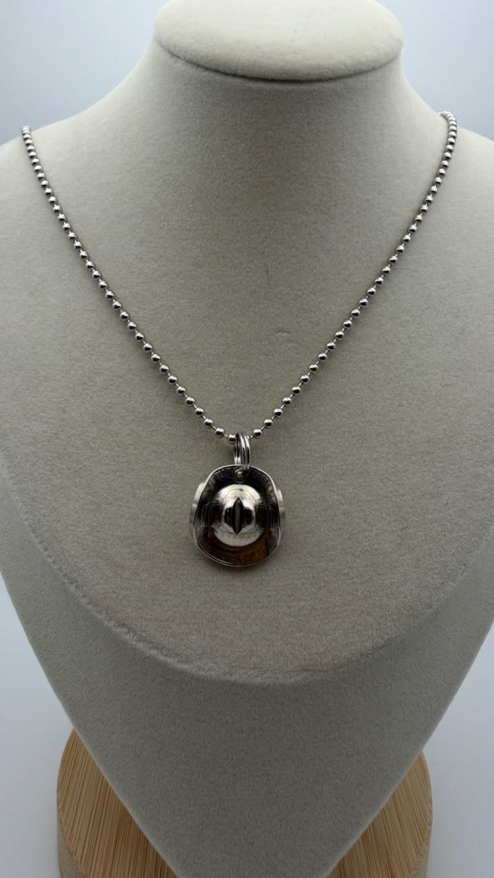 The Coin Cowboy Nickel Hat Necklace - Barn Buster!
