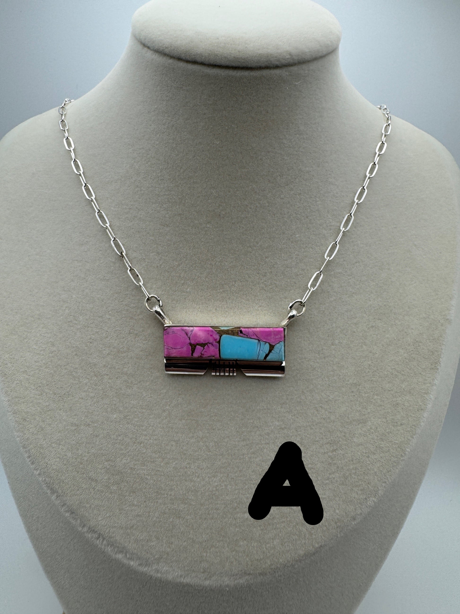 18" Cotton Candy Bar Necklace by Steve Francisco - West Spork Mercantile