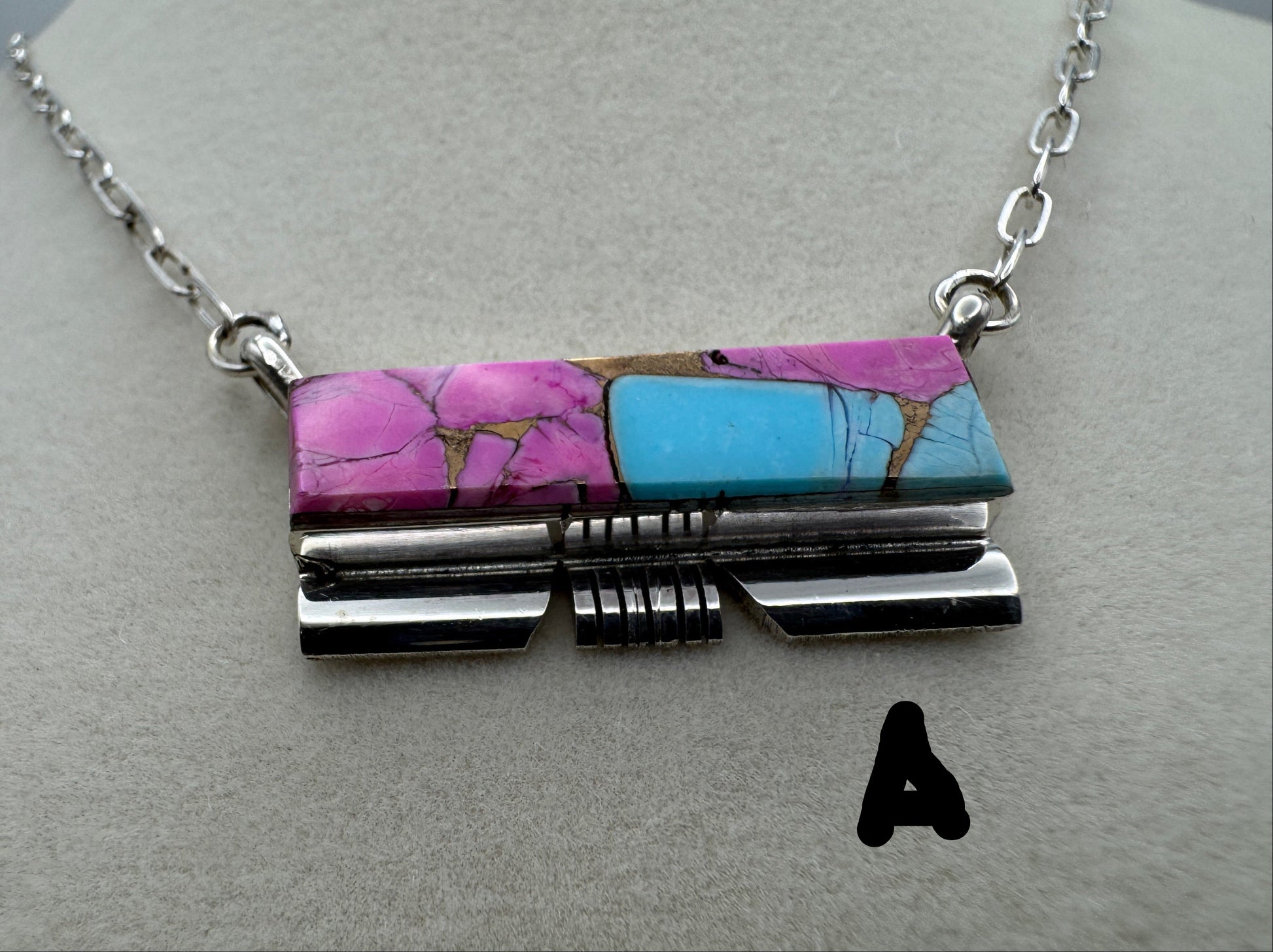 18" Cotton Candy Bar Necklace by Steve Francisco - West Spork Mercantile