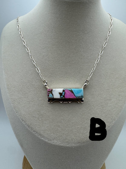 18" Cotton Candy Bar Necklace by Steve Francisco - West Spork Mercantile