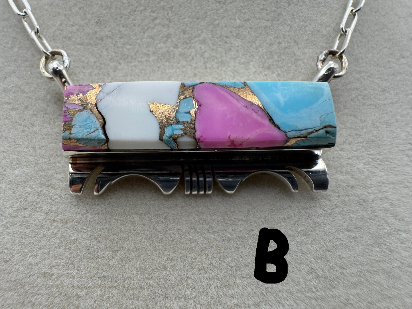 18" Cotton Candy Bar Necklace by Steve Francisco - West Spork Mercantile