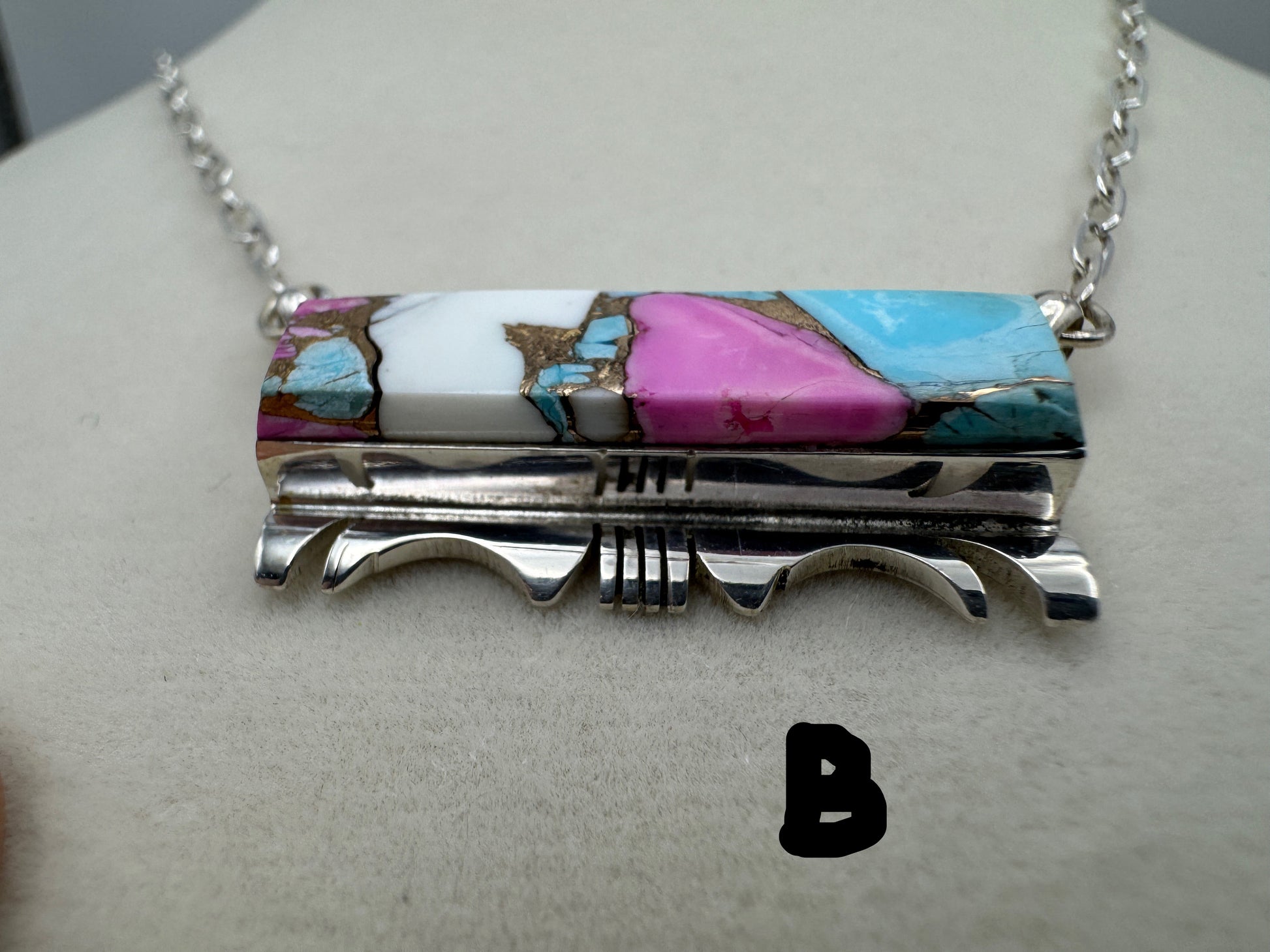 18" Cotton Candy Bar Necklace by Steve Francisco - West Spork Mercantile