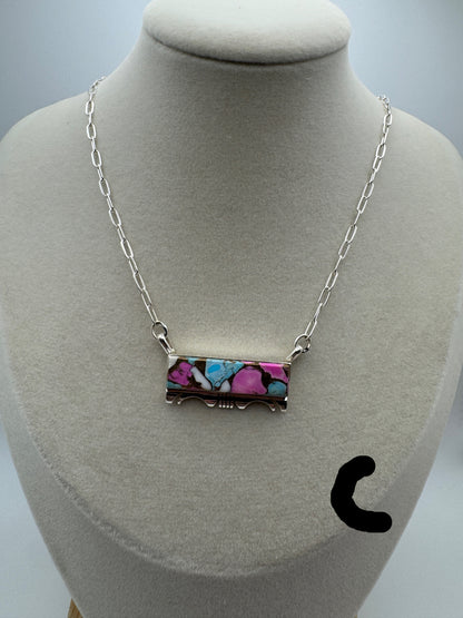 18" Cotton Candy Bar Necklace by Steve Francisco - West Spork Mercantile
