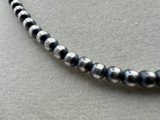16" Sterling 4mm Pearl Necklace - West Spork Mercantile