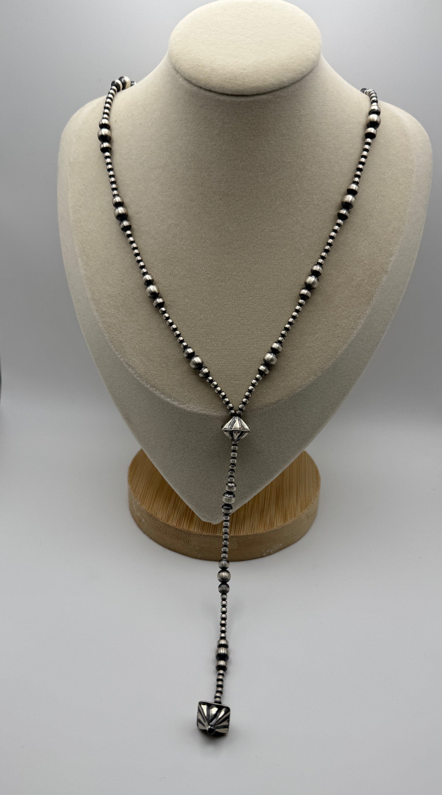 20" Graduated Sterling Lariat - West Spork Mercantile