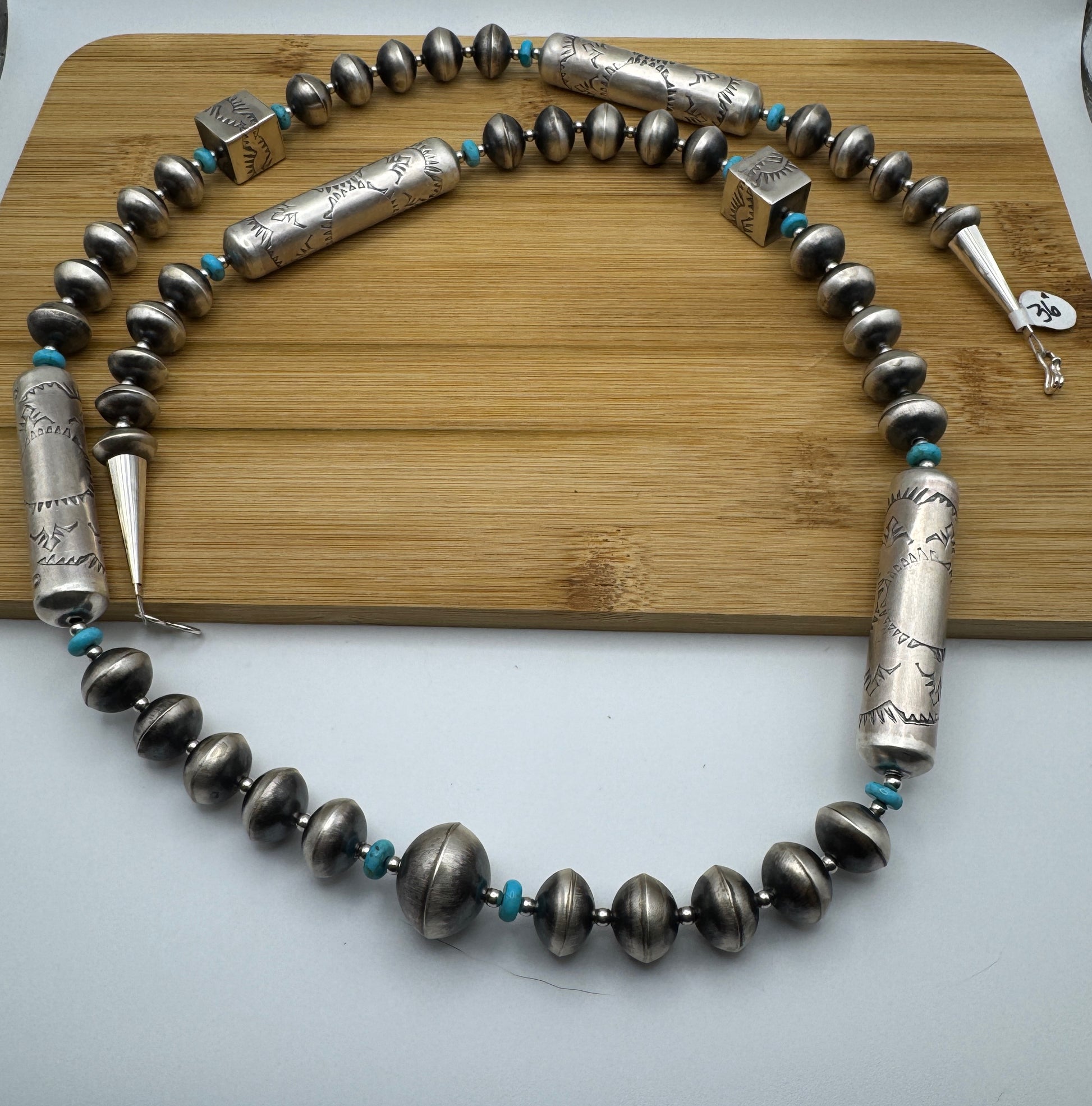Handmade 36" Navajo Pearl and Shotgun Set by Tylena Nez - A SHOWSTOPPER - West Spork Mercantile