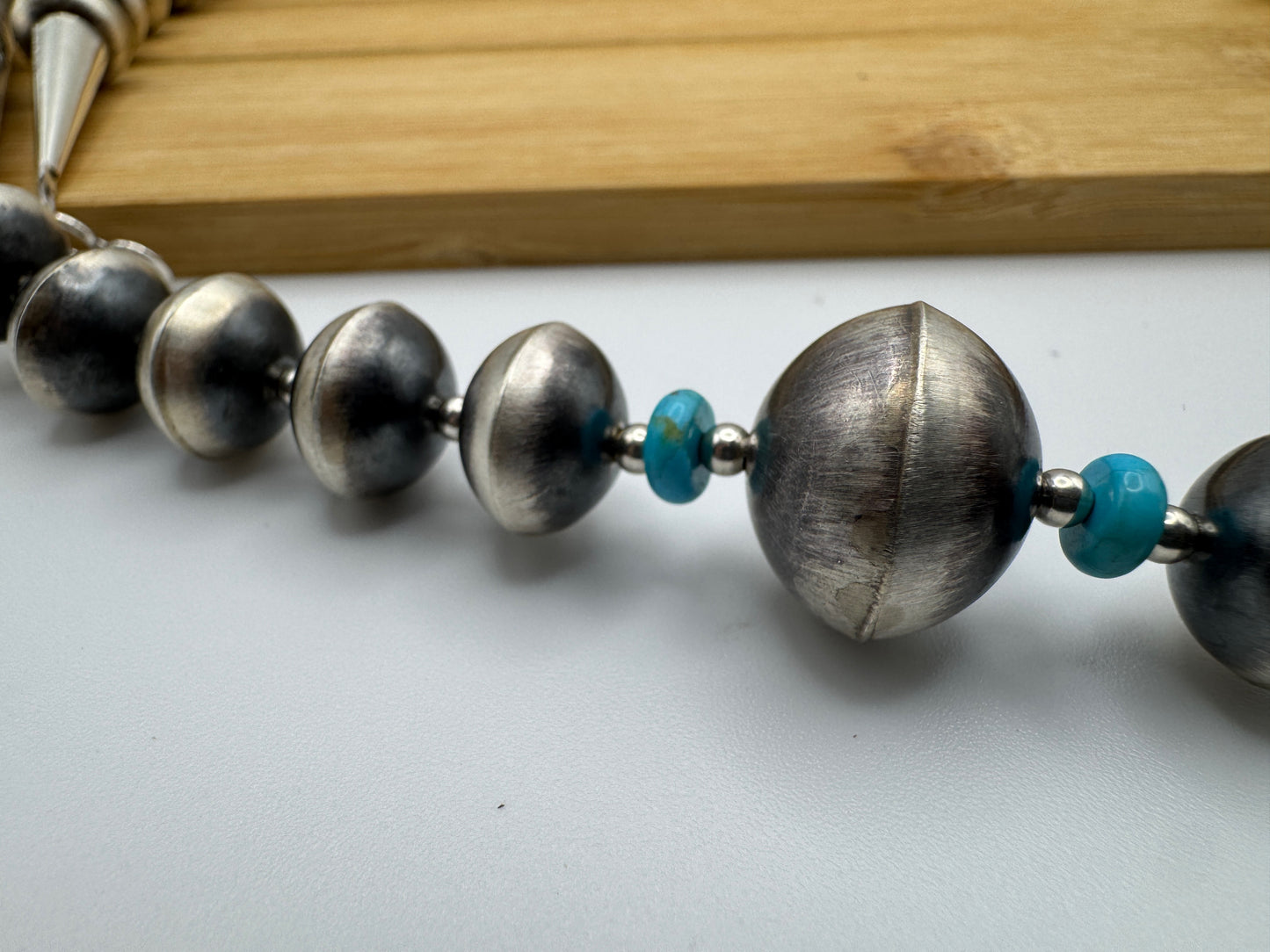 Handmade 36" Navajo Pearl and Shotgun Set by Tylena Nez - A SHOWSTOPPER - West Spork Mercantile