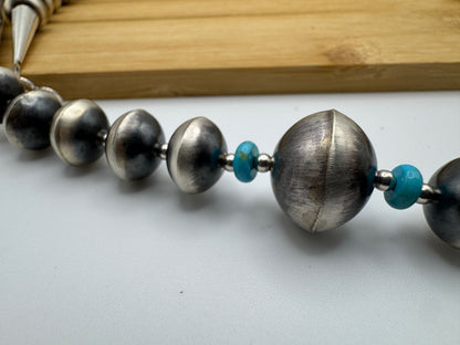 Handmade 36" Navajo Pearl and Shotgun Set by Tylena Nez - A SHOWSTOPPER - West Spork Mercantile
