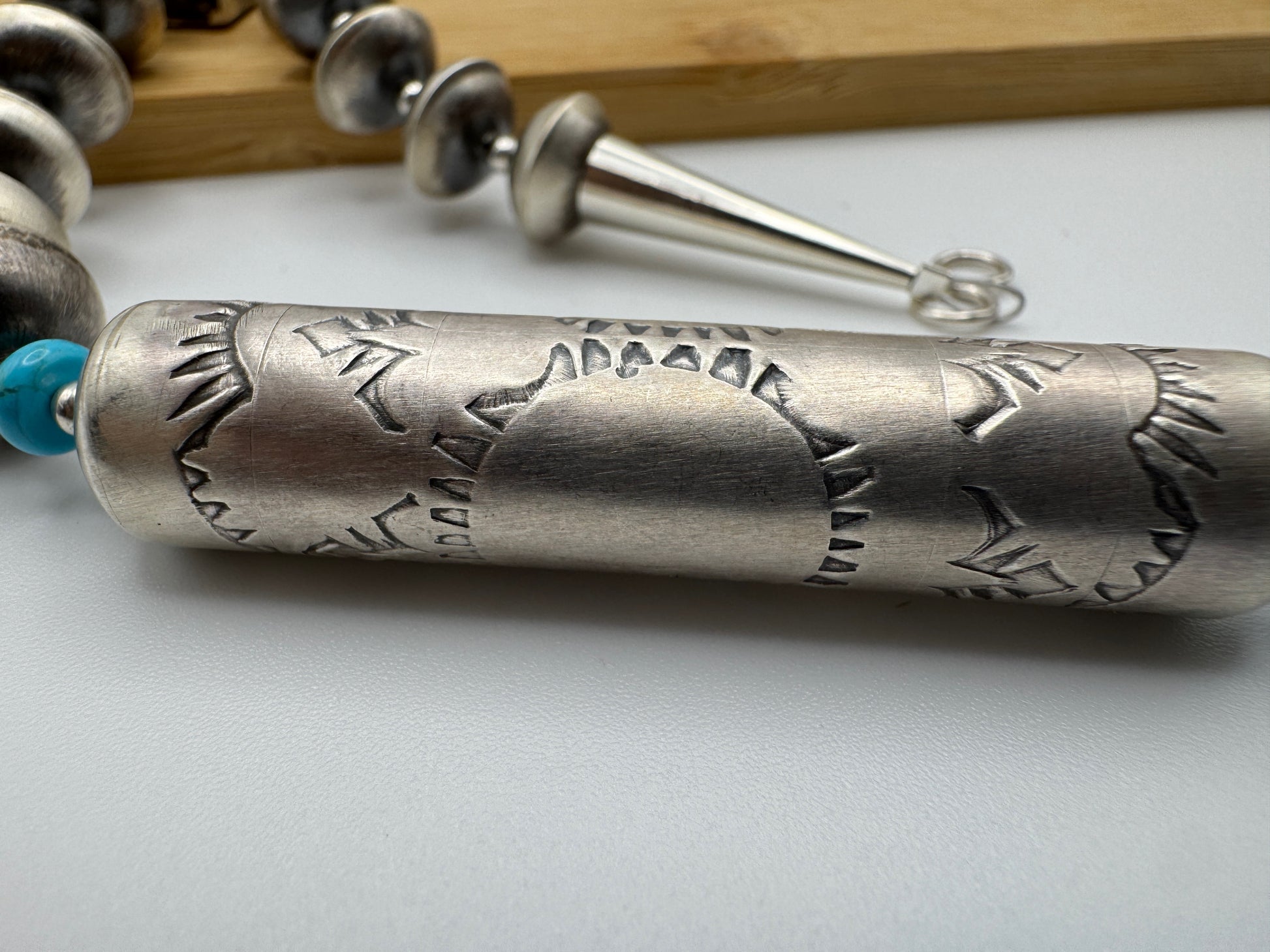 Handmade 36" Navajo Pearl and Shotgun Set by Tylena Nez - A SHOWSTOPPER - West Spork Mercantile