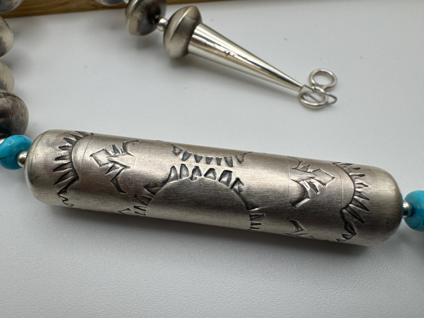Handmade 36" Navajo Pearl and Shotgun Set by Tylena Nez - A SHOWSTOPPER - West Spork Mercantile