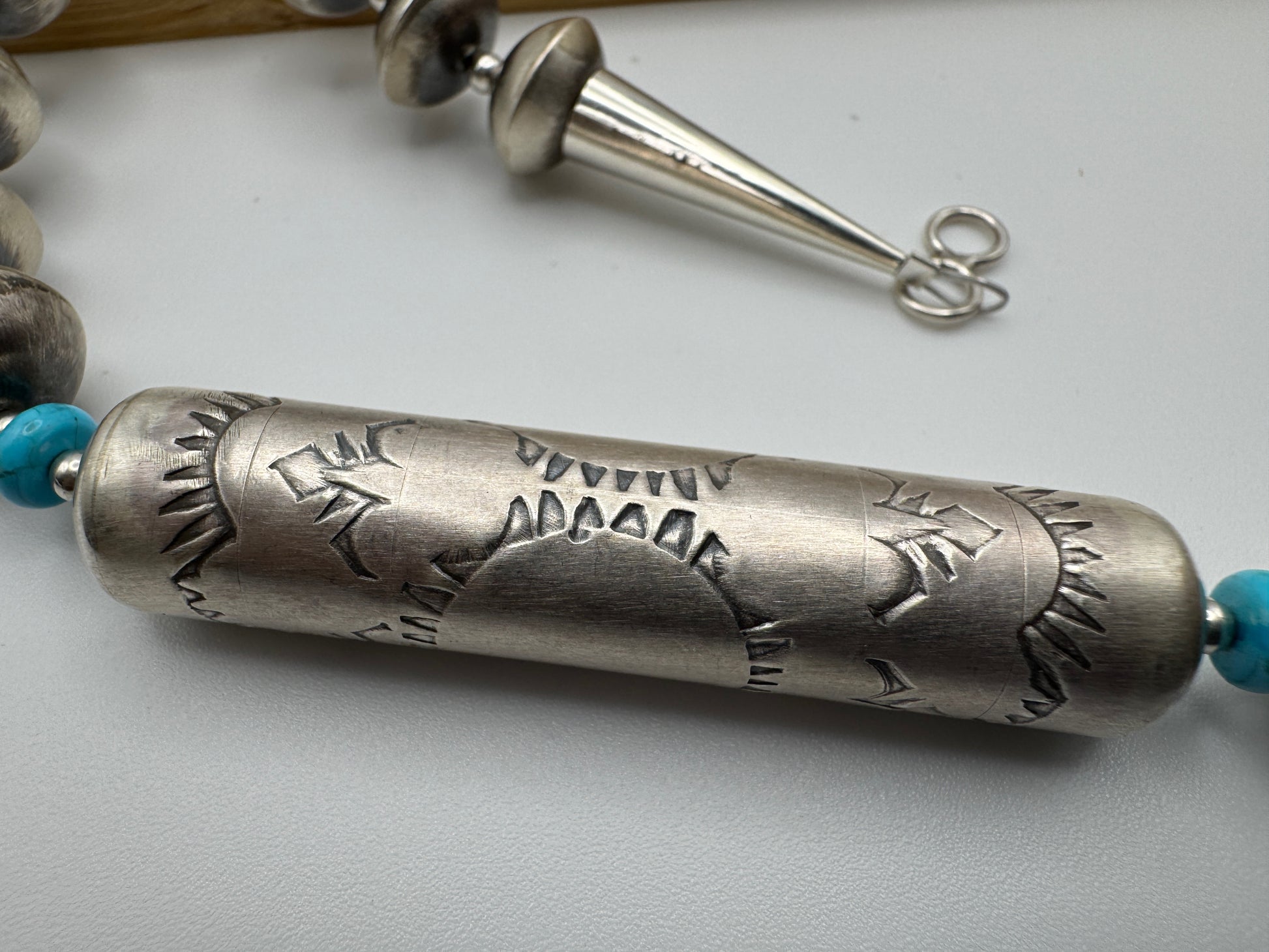 Handmade 36" Navajo Pearl and Shotgun Set by Tylena Nez - A SHOWSTOPPER - West Spork Mercantile