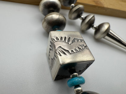 Handmade 36" Navajo Pearl and Shotgun Set by Tylena Nez - A SHOWSTOPPER - West Spork Mercantile